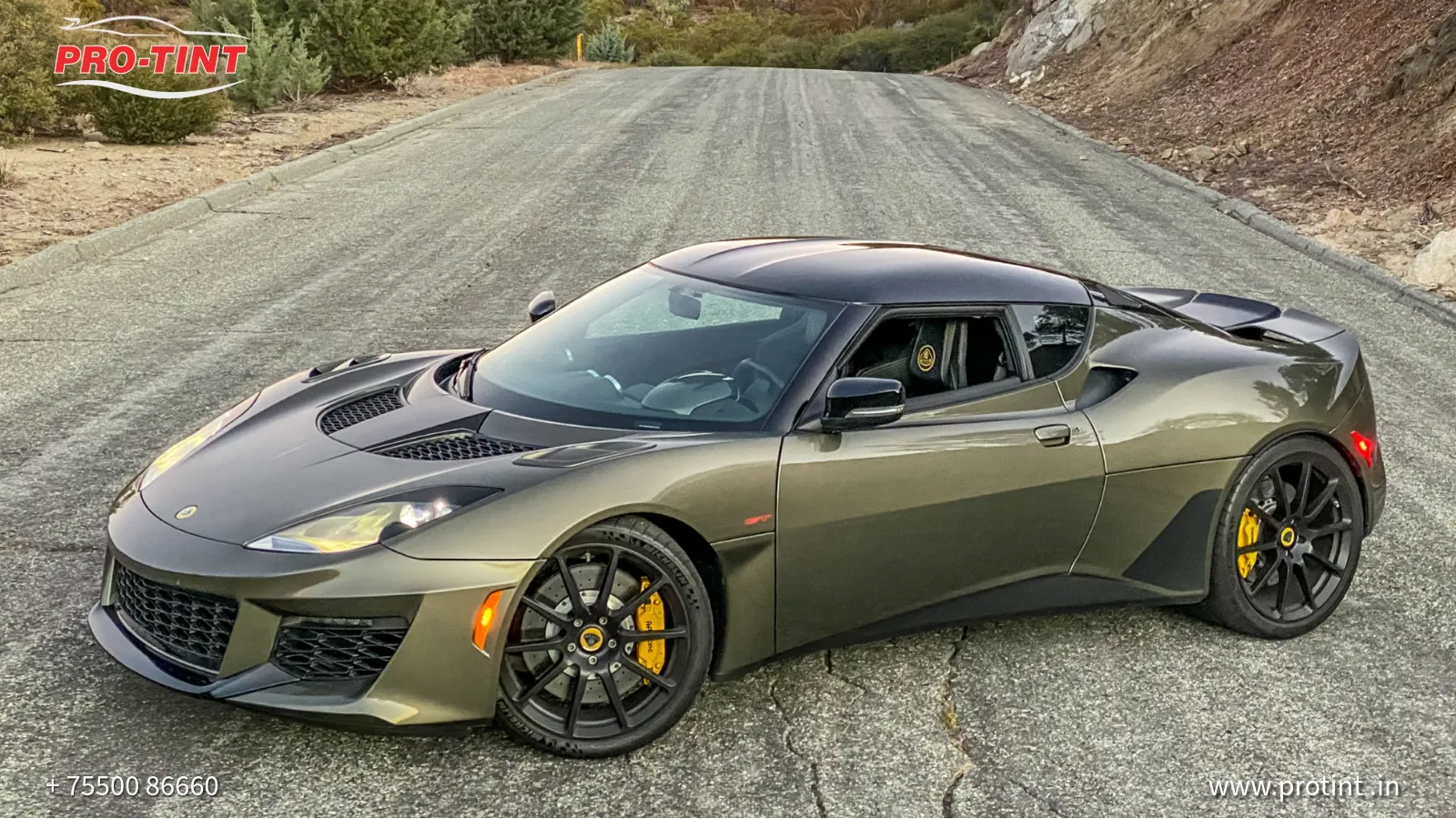 LUXURY QUALITY SUNFILM,ACCESSORIES,PPF,COATING FOR LOTUS EMIRA AT COIMBATORE PROTINT