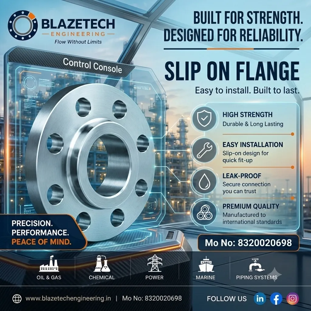 ASME Slip On Flange Supplier in Gujarat.