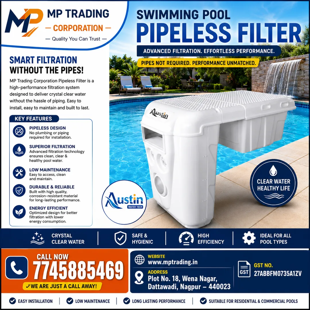 PIPE LESS SWIMMING POOL FILTER