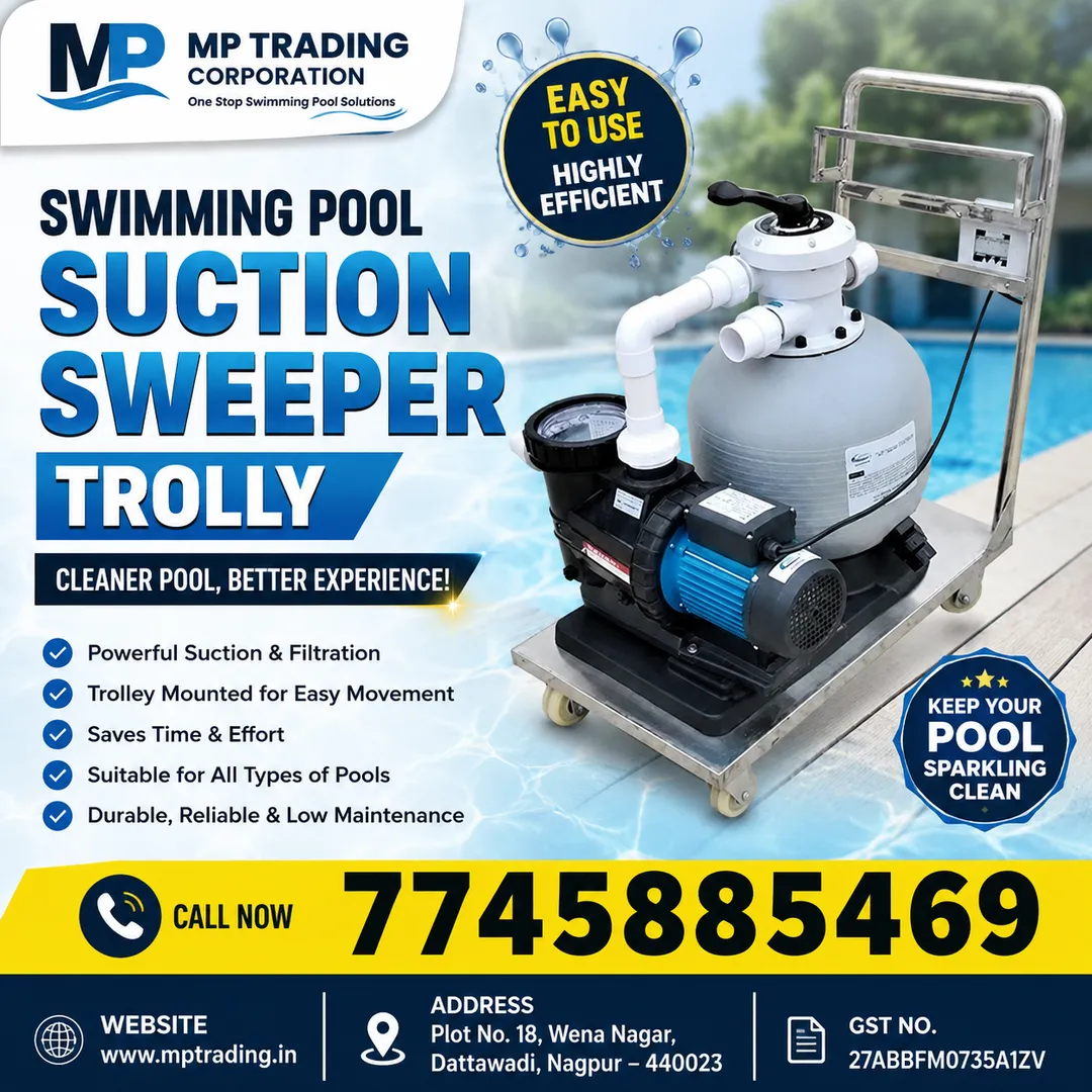 SWIMMING POOL SUCTION WEEPER TROLLY