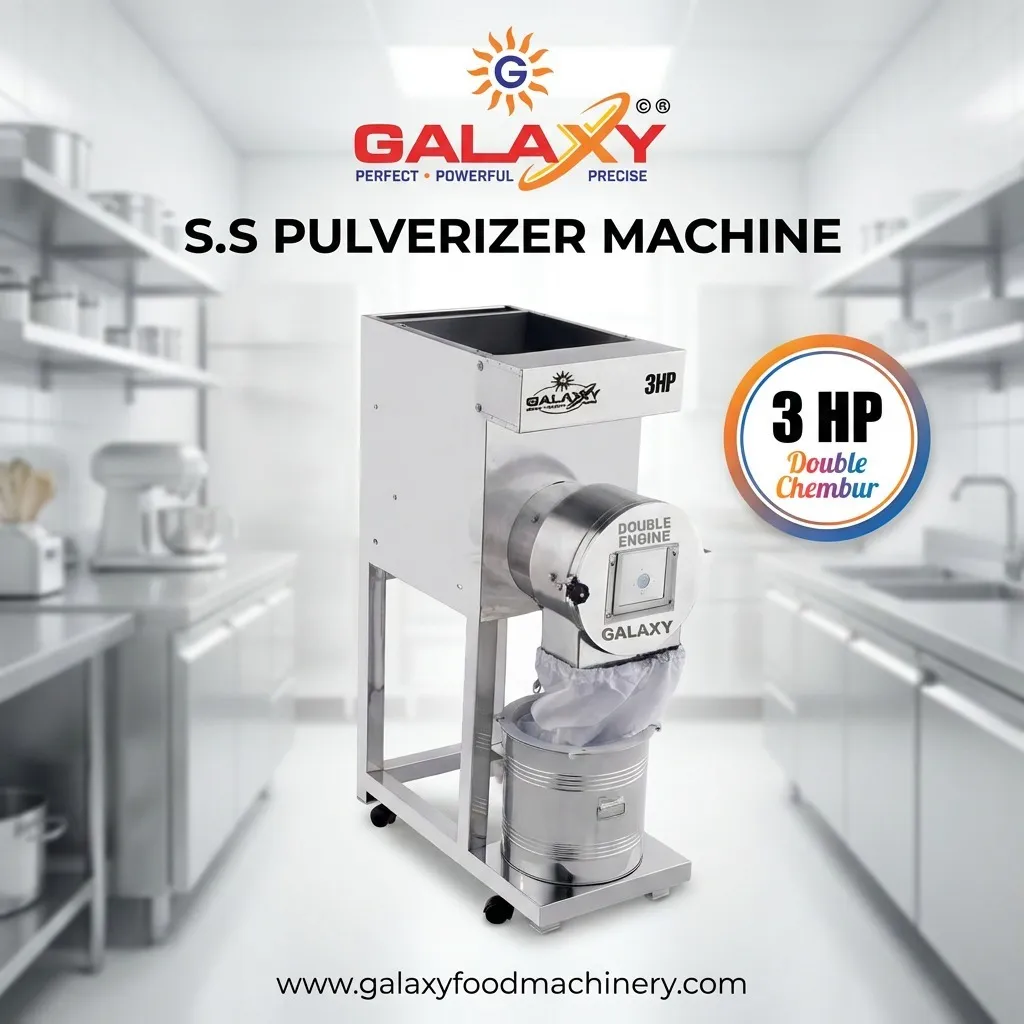 Food Grade SS Pulverizer Manufacturer | Hygienic Grinding Machine | Galaxy Food Machinery