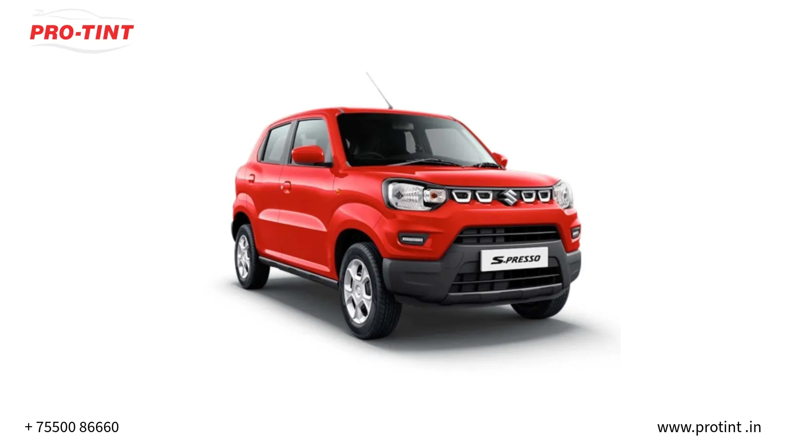 PREMIUM HIGH QUALITY SUNFILM,ACCESSORIES,PPF,COATING FOR MARUTI SUZUKI SPRESSO AT COIMBATORE PROTINT