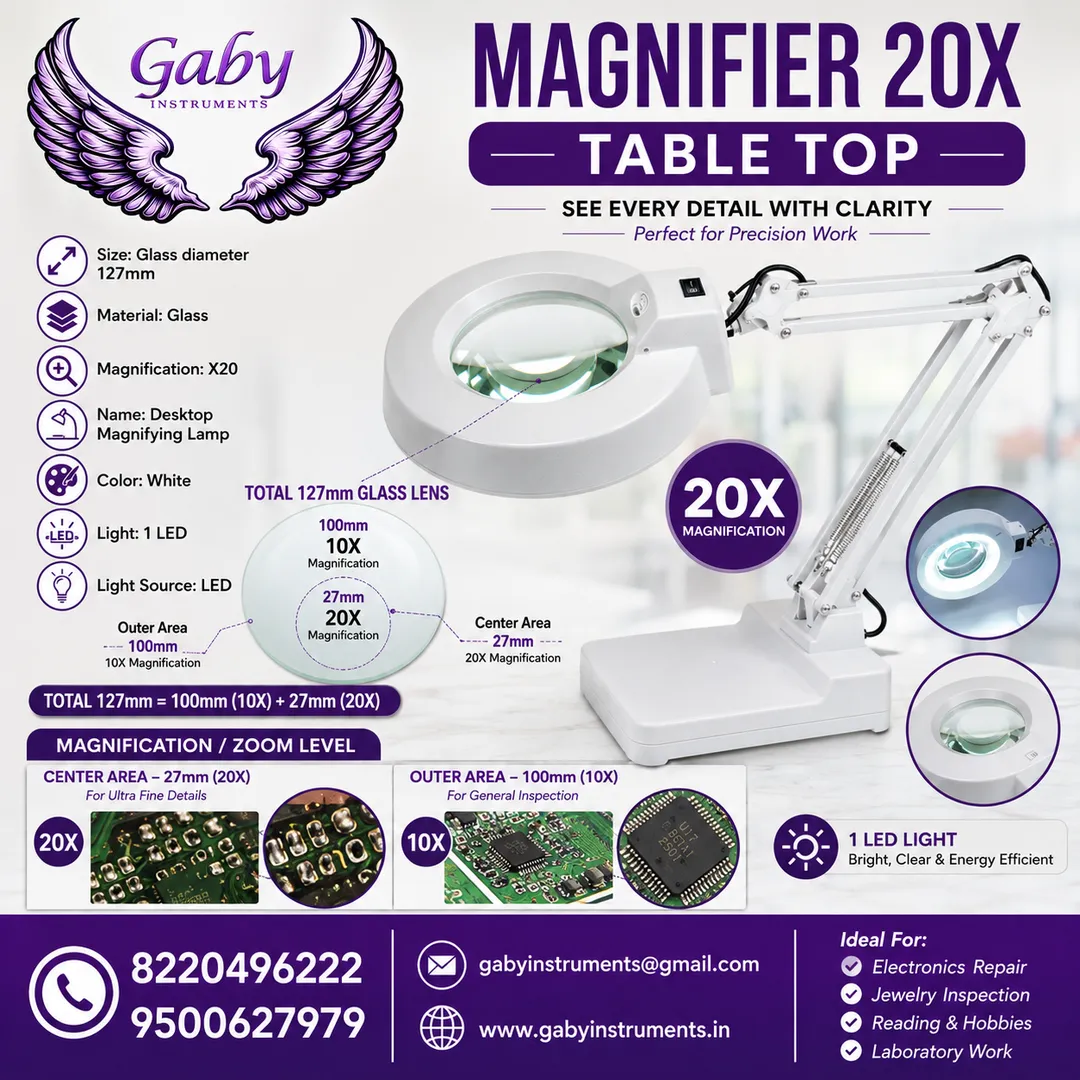 MAGNIFIER 20X TABLE TOP