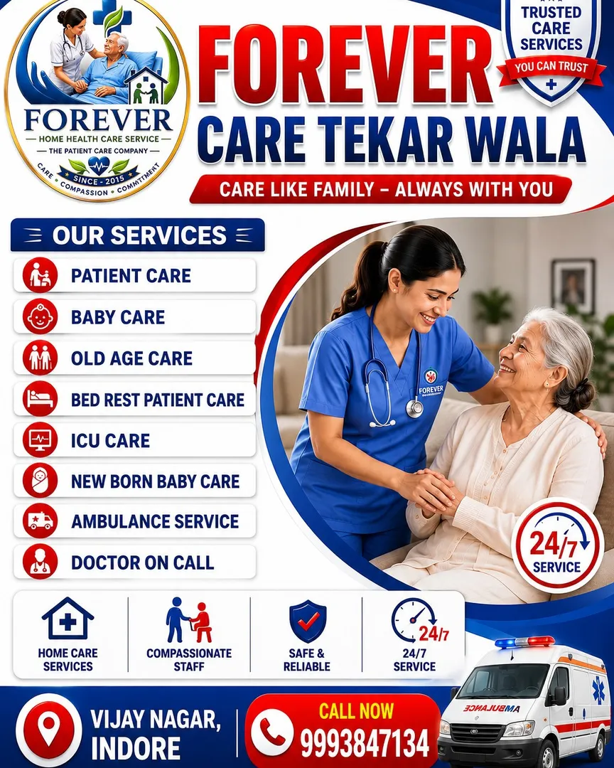 Forever Home Health Care Service
Home Health Care Services Indore
Patient Care Services Indore
Home