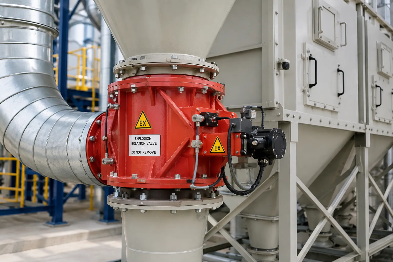 Explosion Isolation Valve for Dust Collection Systems in Vadodara for Process Safety