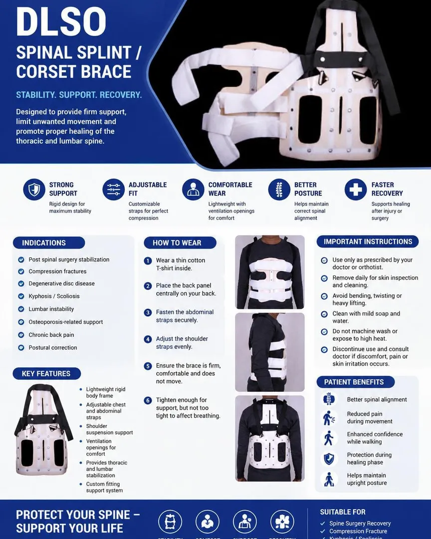 Spinal Splint Corset Brace (DLSO) Available in Kalwa West