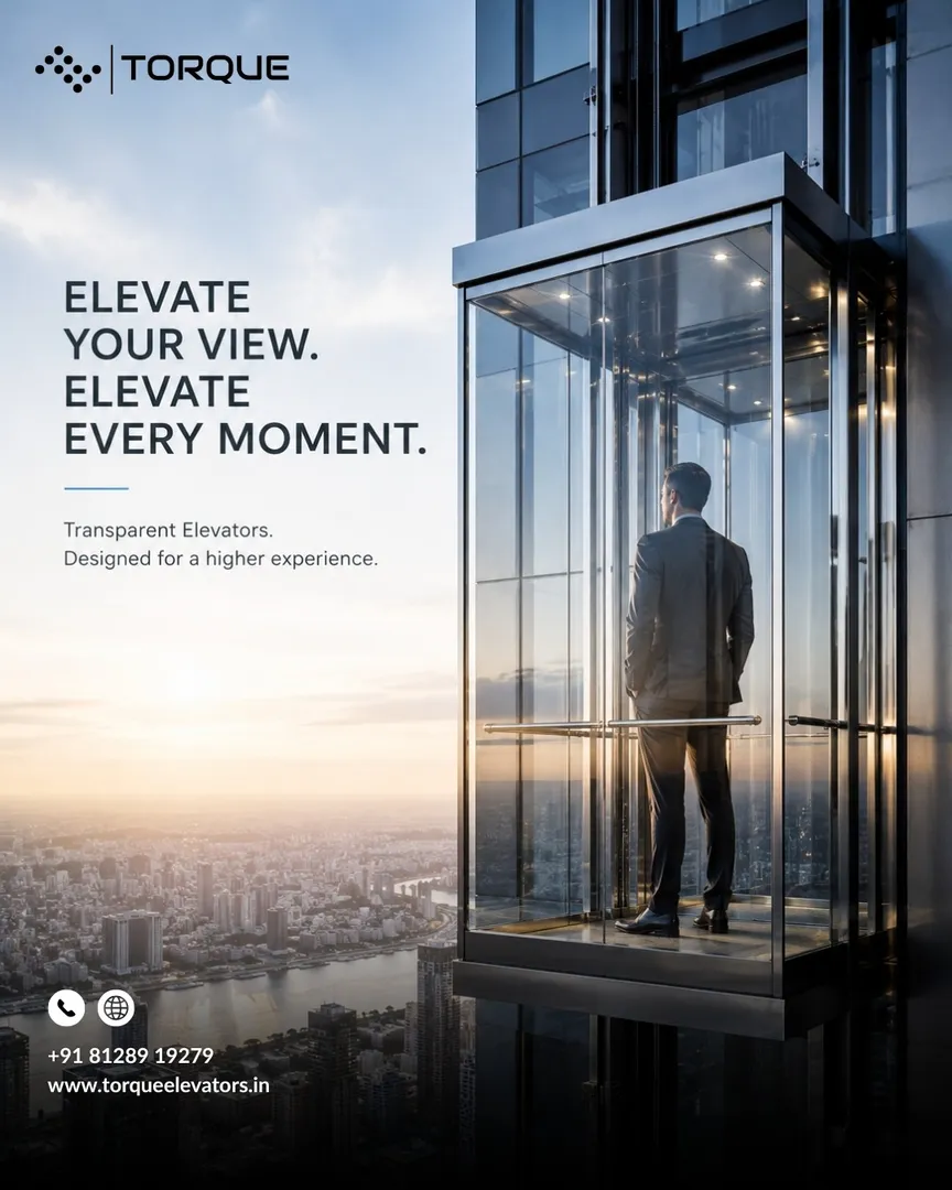 Torque Elevators brings together panoramic visibility, advanced engineering, and uncompromising safe...