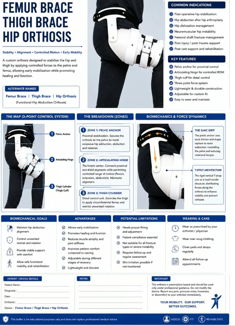 Femur Brace/Thigh Brace Hip Orthosis Available in Kalwa West