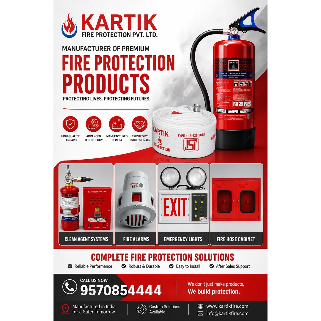 ๐ฅ Protect What Matters Most with Kartik Fire Protection Pvt. Ltd. ๐ฅ
Your trusted manufacturer of ...