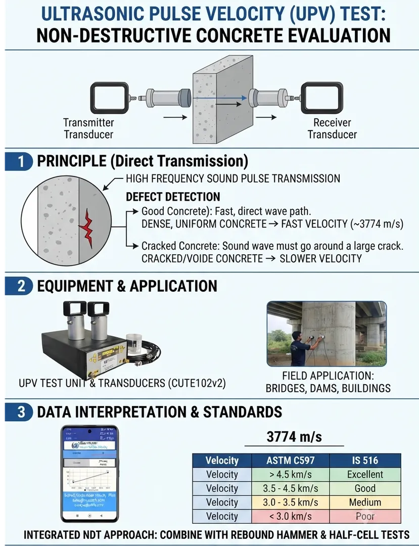 How to Improve Accuracy in Ultrasonic Pulse Velocity (UPV) Testing in Concrete