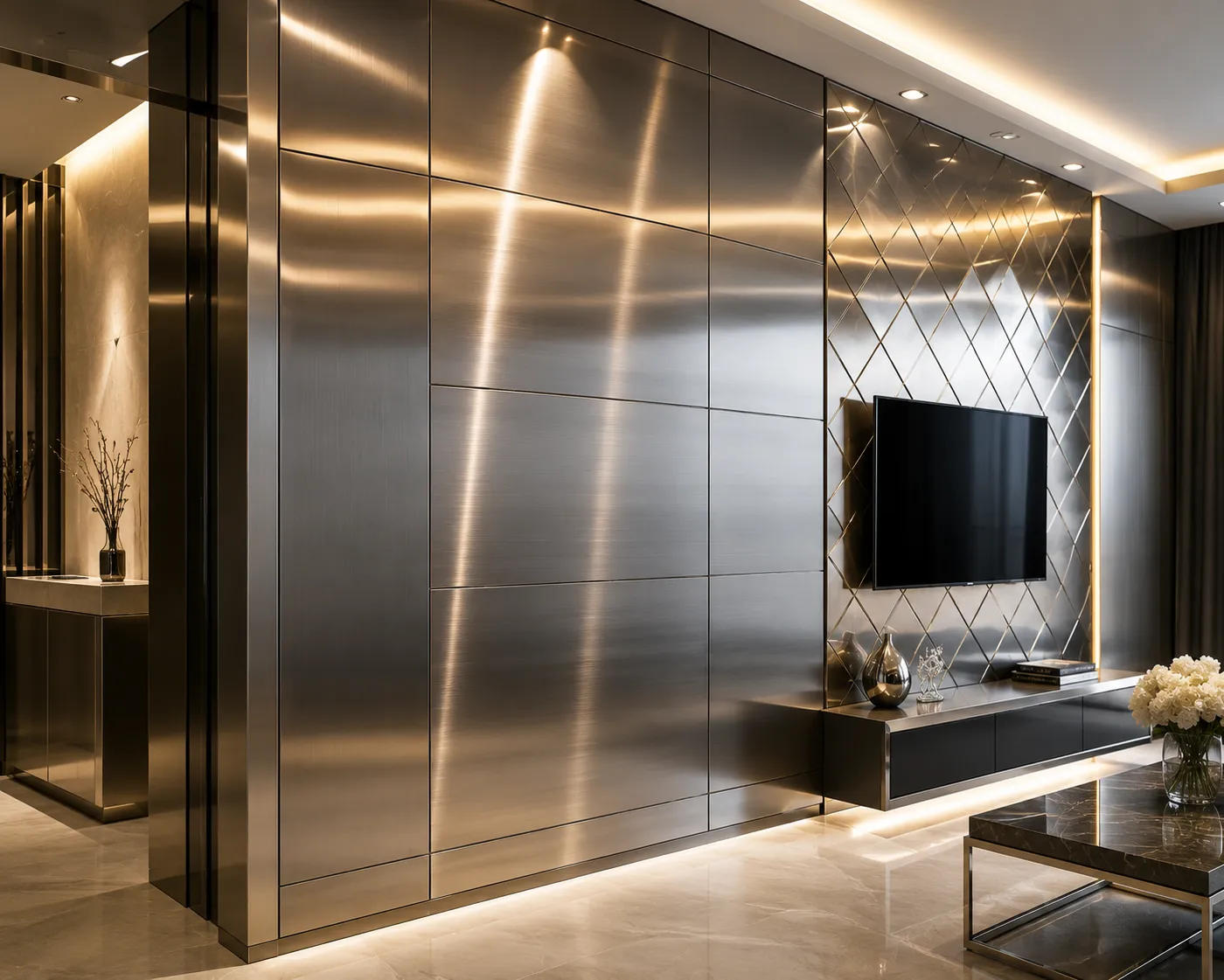 Stainless Steel Sheets for Interior Decoration in Mumbai, Creating Elegant Spaces