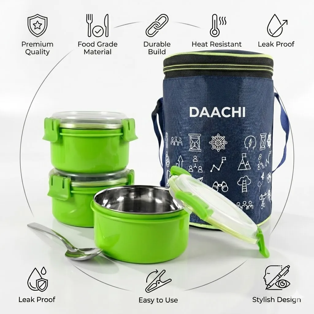 350 ml Stainless Steel Airtight Tiffin Box: A Practical Choice for Compact Meal Storage