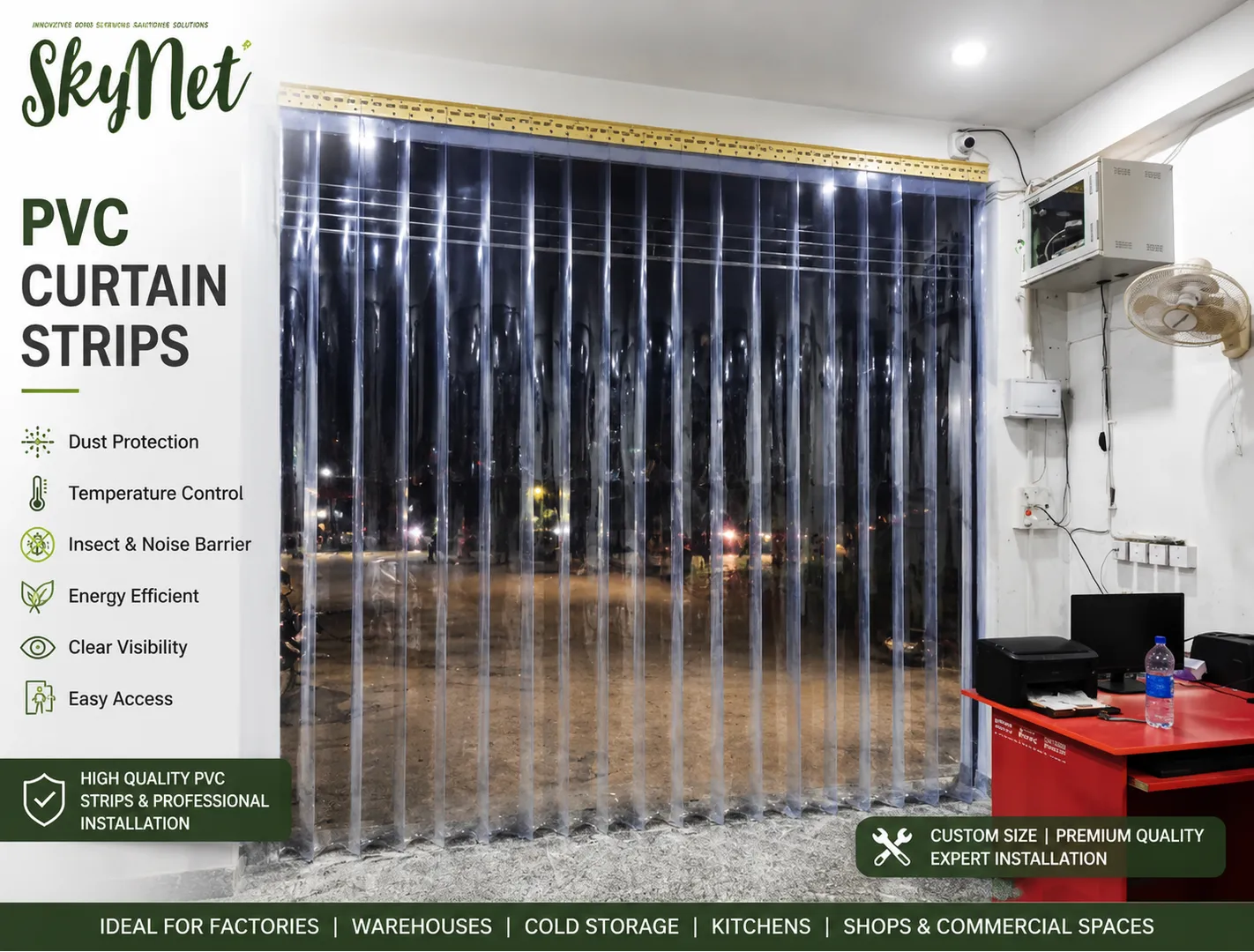 Leading PVC Curtain Strips Dealer and Installation Service Provider in Jaipur
