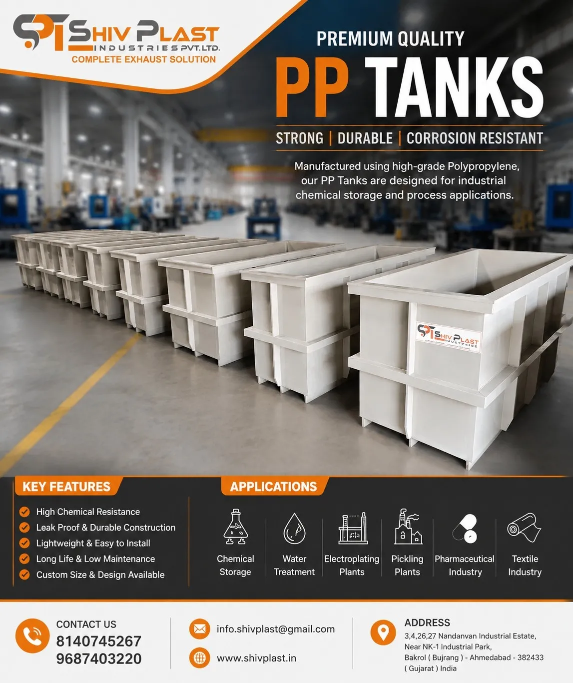 ANODIZING PLANT PP TANK @LOCATION