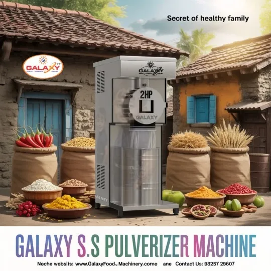7.5 HP Double Chamber Pulverizer Manufacturer | Heavy Duty Grinding Machine | Galaxy Food Machinery