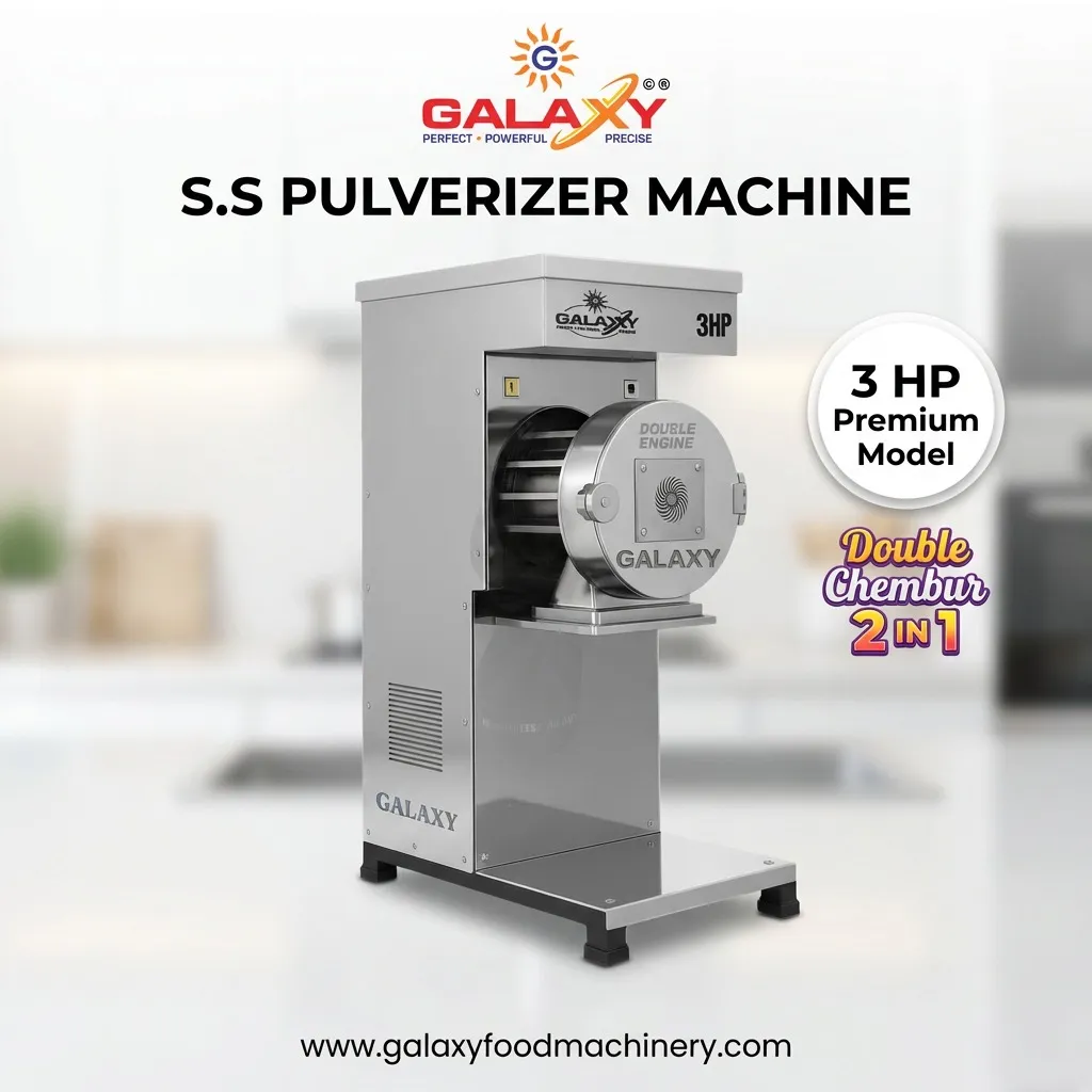 Continuous Pulverizer Machine Manufacturer | Industrial Continuous Grinding Solution | Galaxy Food M