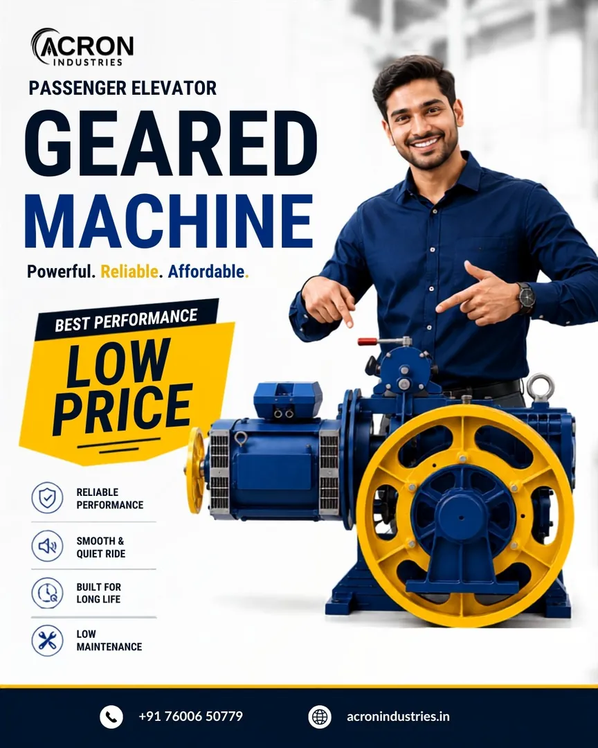 Upgrade your elevator system with our Passenger Elevator Geared Machine, engineered for dependable p...
