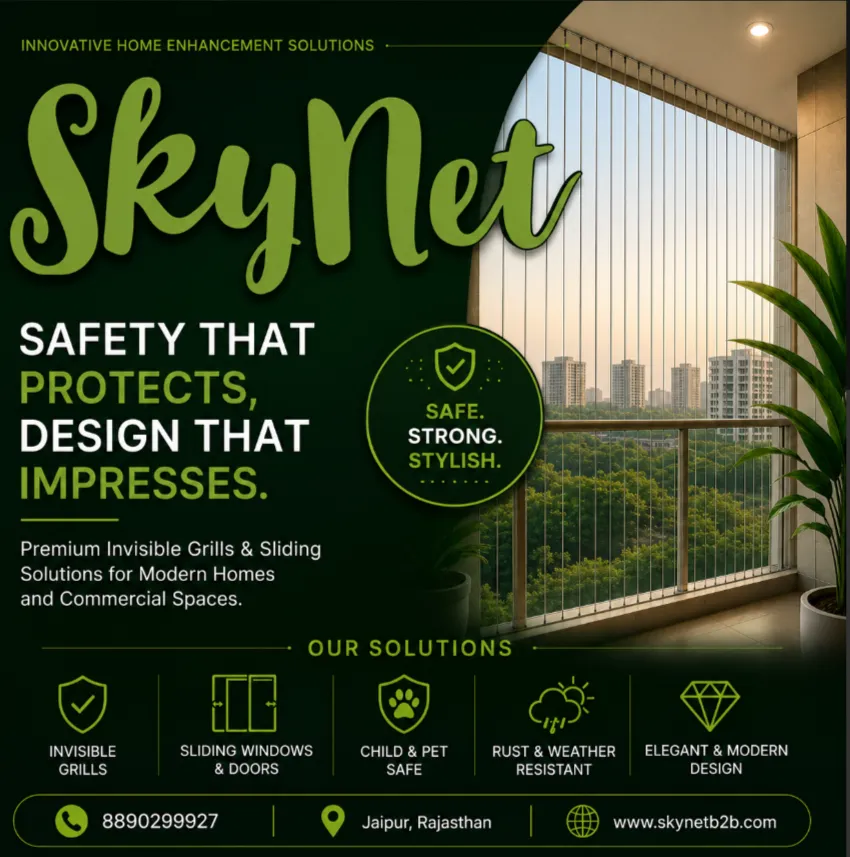 Best Invisible Grill & Sliding Dealer in Jaipur