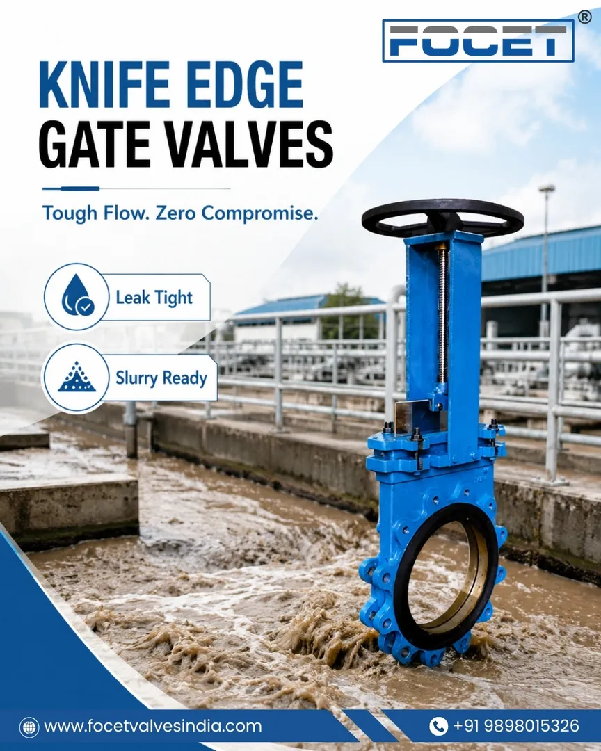 Best Knife Edge Gate Valves Manufacturers in Ahmedabad | Focet Valves Private Limited