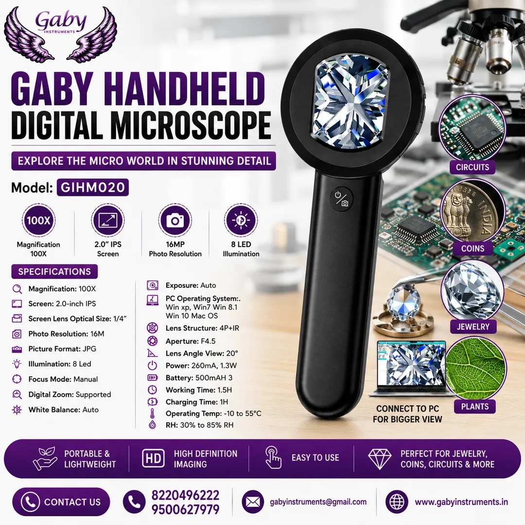 5X 10X handheld magnifier with LED light