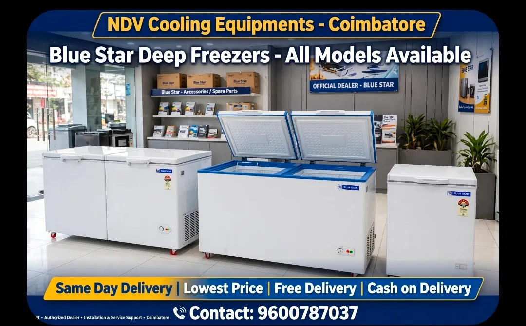 Ndv Cooling Equipments | Blue Star Authorised Commercial Visi Cooler Dealers In Coimbatore