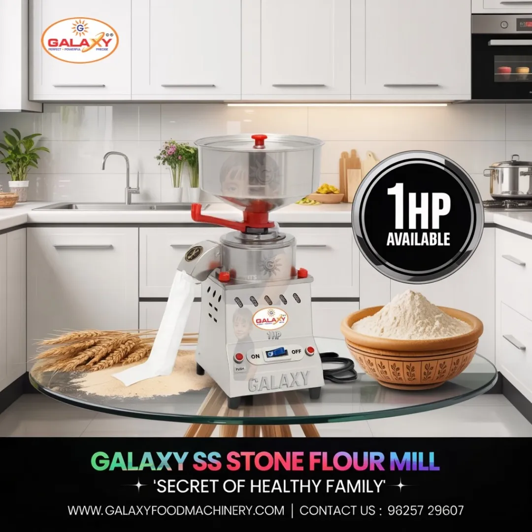 Multi Grain Home Flour Mill Manufacturer | Premium Domestic Flour Mill | Galaxy Flour Mill