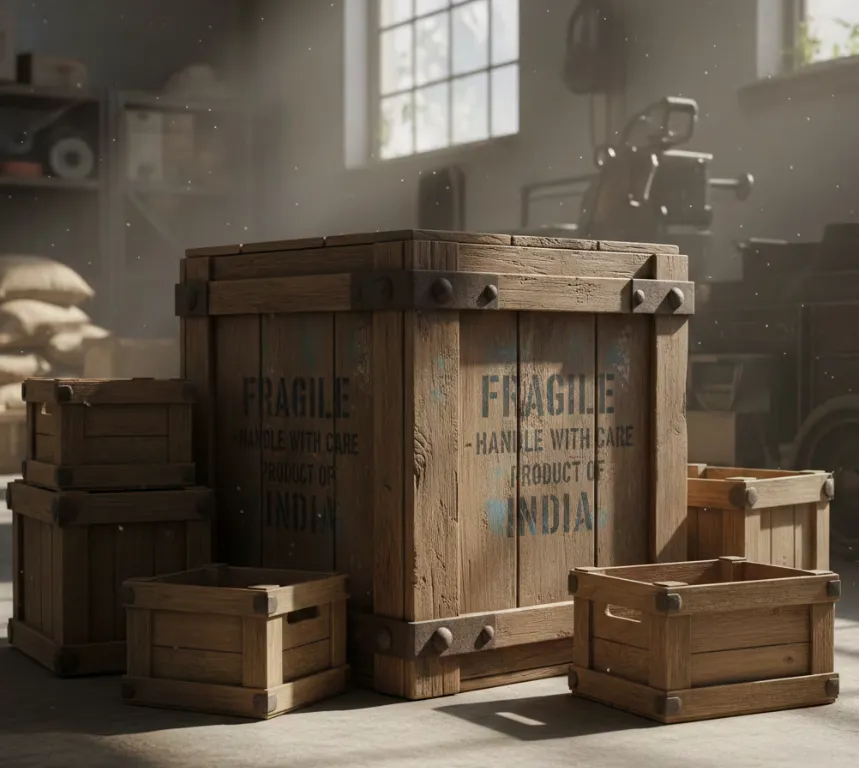 Wooden Crates Packaging in Pune | Strong Protection for Industrial Shipments
