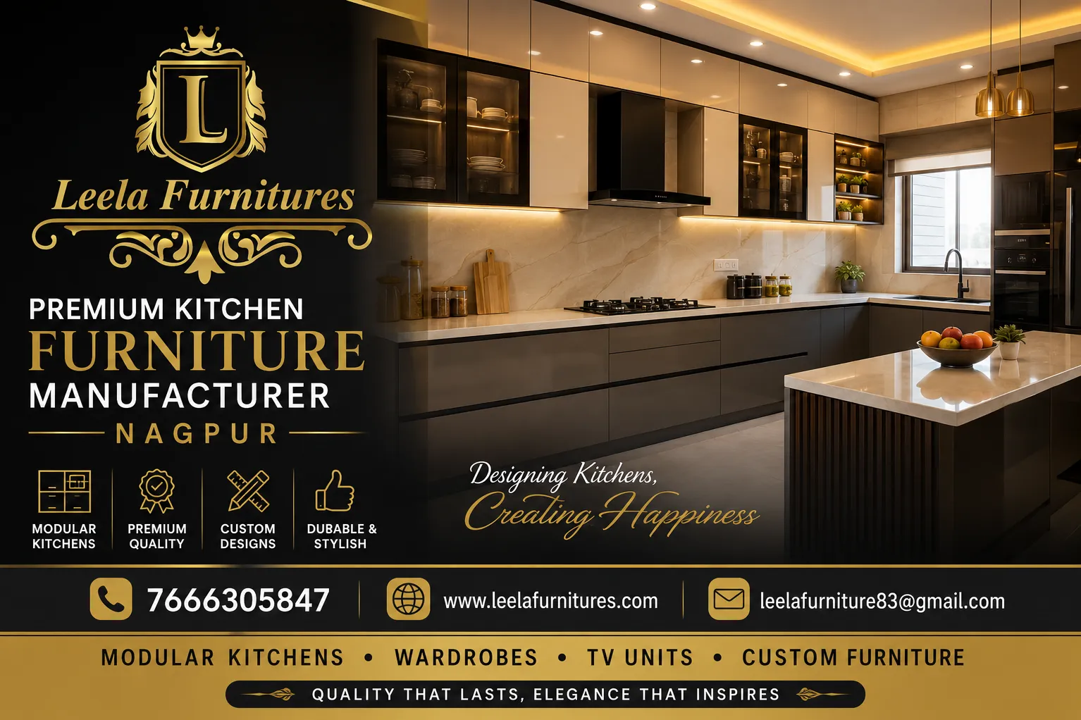 Kitchen Furniture Manufacturer – Leela Furnitures Nagpur