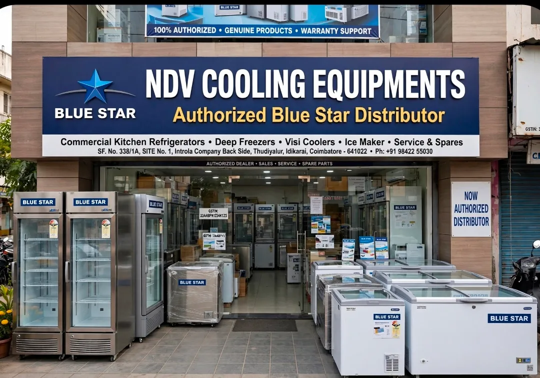 Ndv Cooling Equipments | Blue Star Authorised Commercial Visi Cooler Dealers In Coimbatore