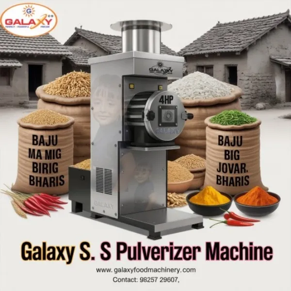 7.5 HP Double Chamber Pulverizer Manufacturer | Heavy Duty Industrial Grinder | Galaxy Food Machiner