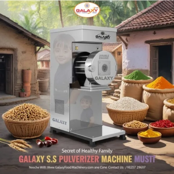 10 HP Double Chamber Pulverizer Manufacturer | Industrial Commercial Grinding Machine | Galaxy Food
