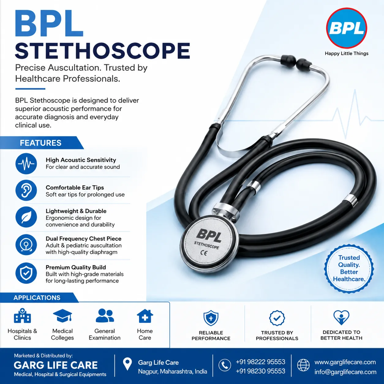 BPL Stethoscope in Nagpur – Garg Life Care