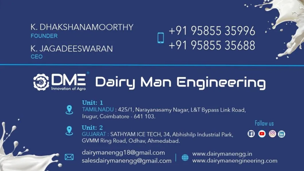 Dairy Equipments manufacturer in India