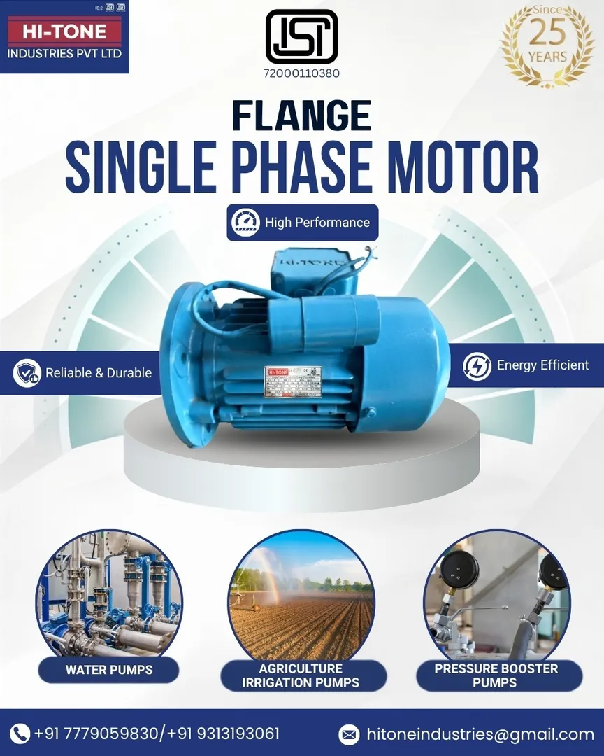 Single Phase Motor Manufacturer in Ahmedabad | HI-TONE INDUSTRIES PVT LTD
