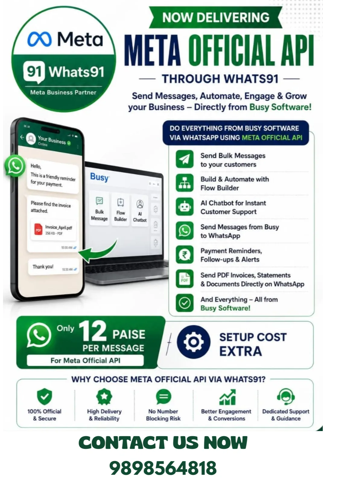 Whats91 is a verified Meta Business Solution Provider.