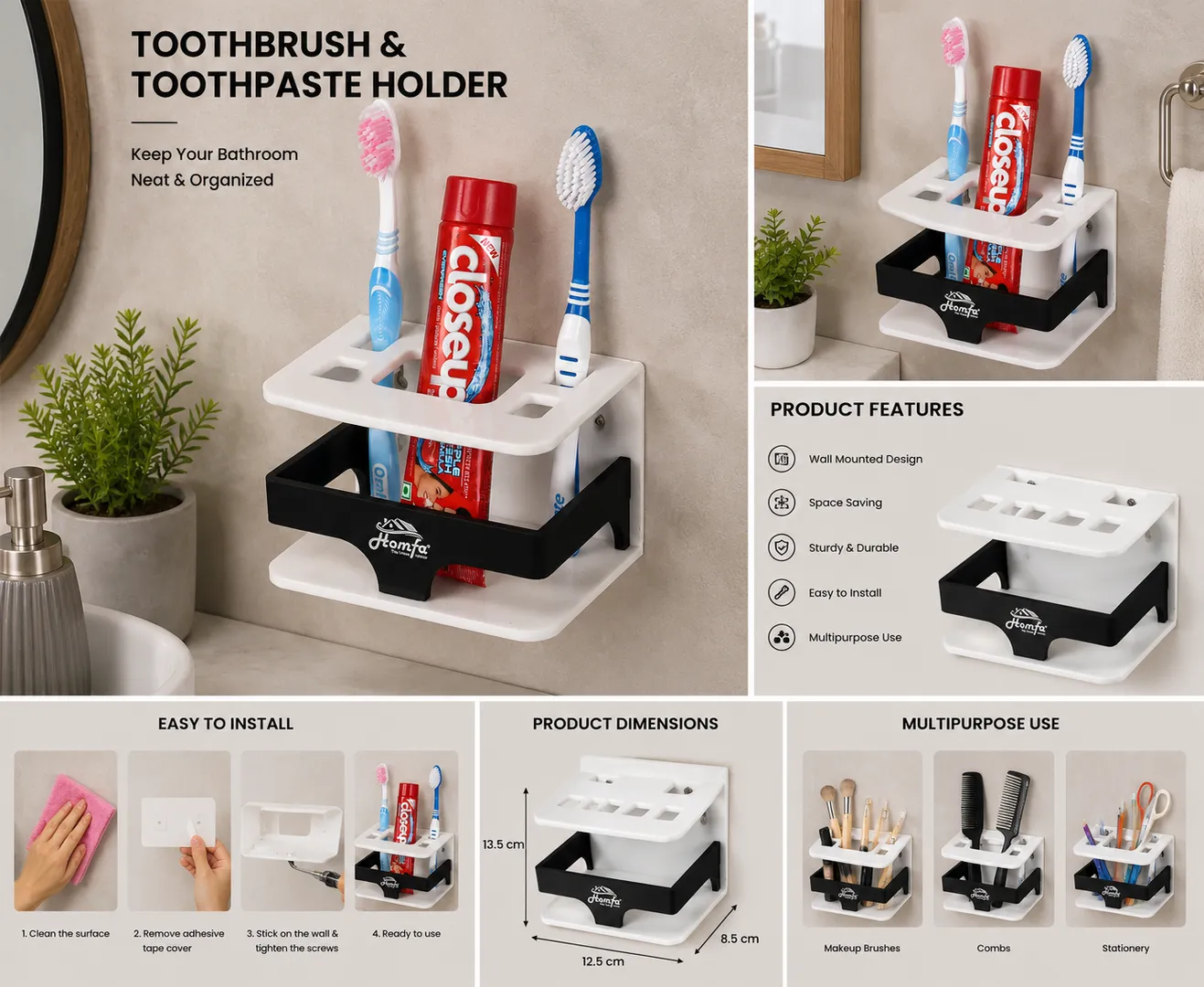 Acrylic Brush Stand