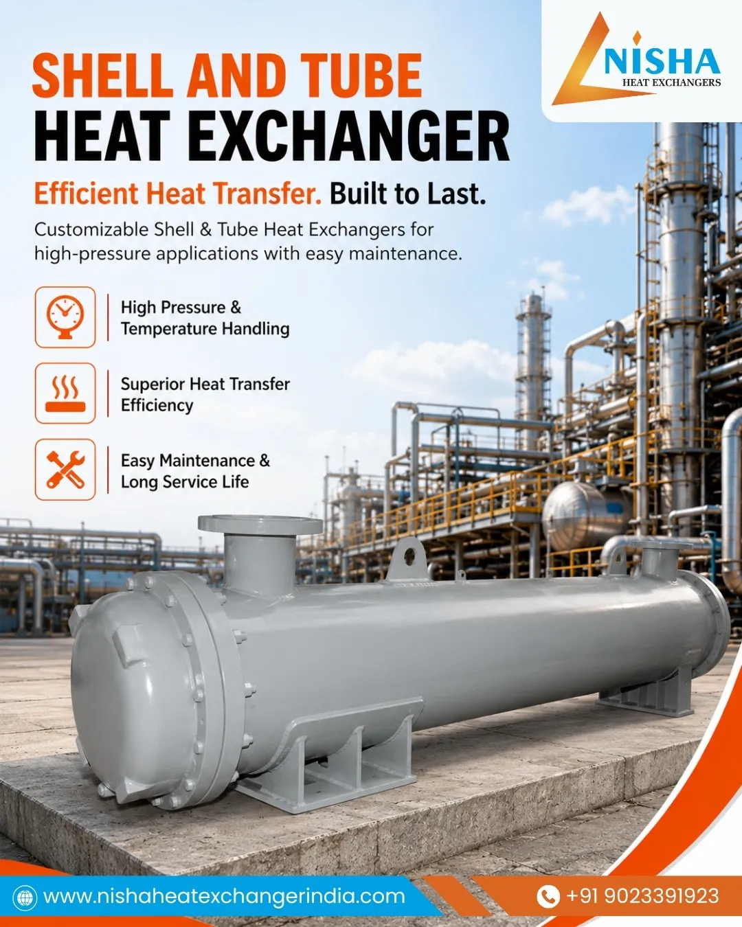 Shell And Tube Heat Exchanger Manufacturer in Ahmedabad | Nisha Heat Exchanger Manufacturer