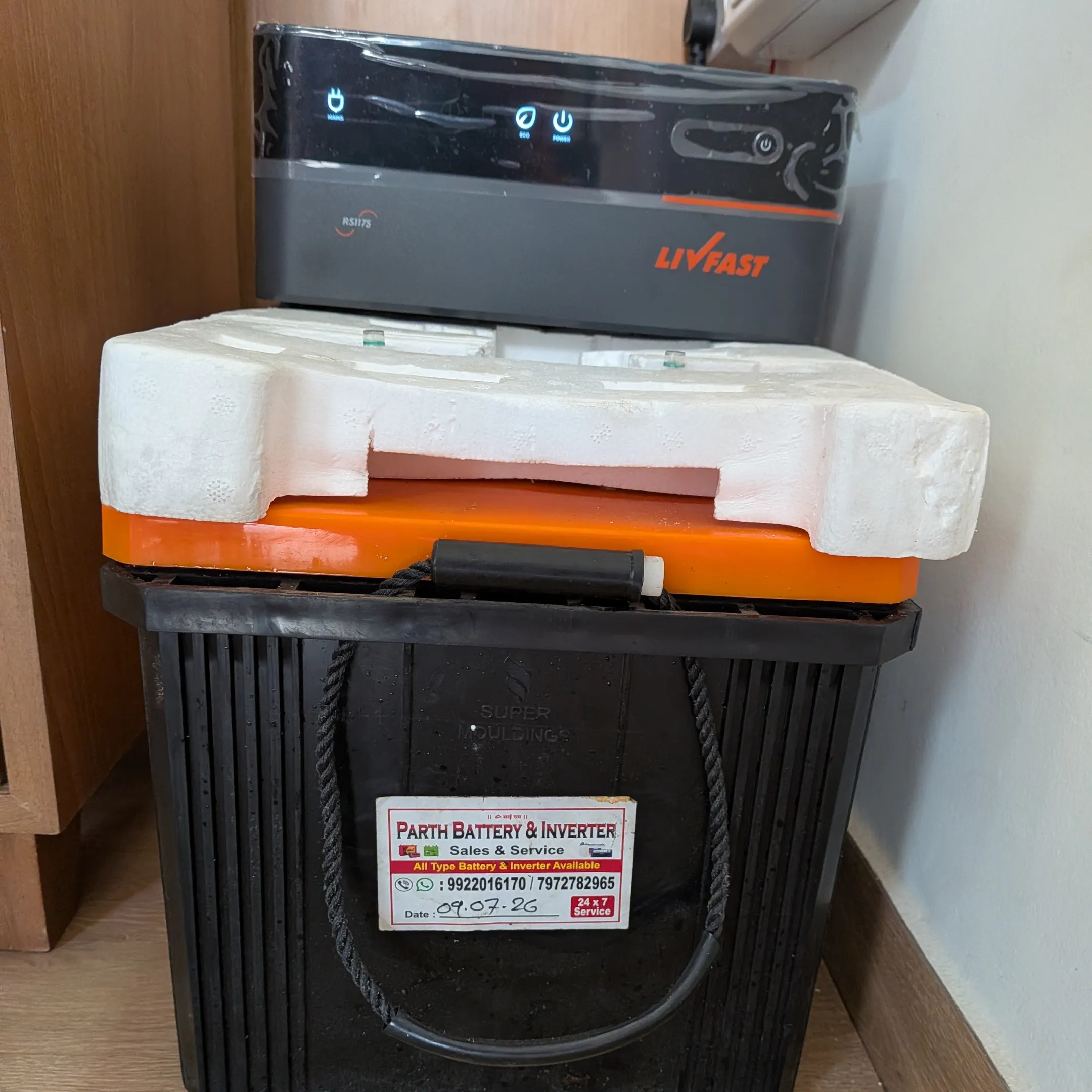 Livfast Inverter Battery Combo Set Install