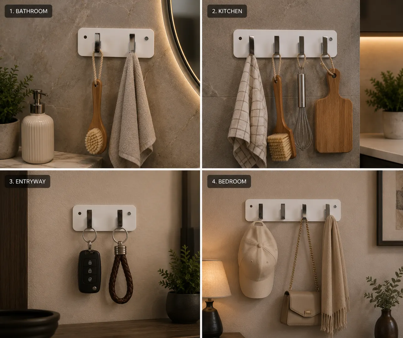 Acrylic cloth hanger hook