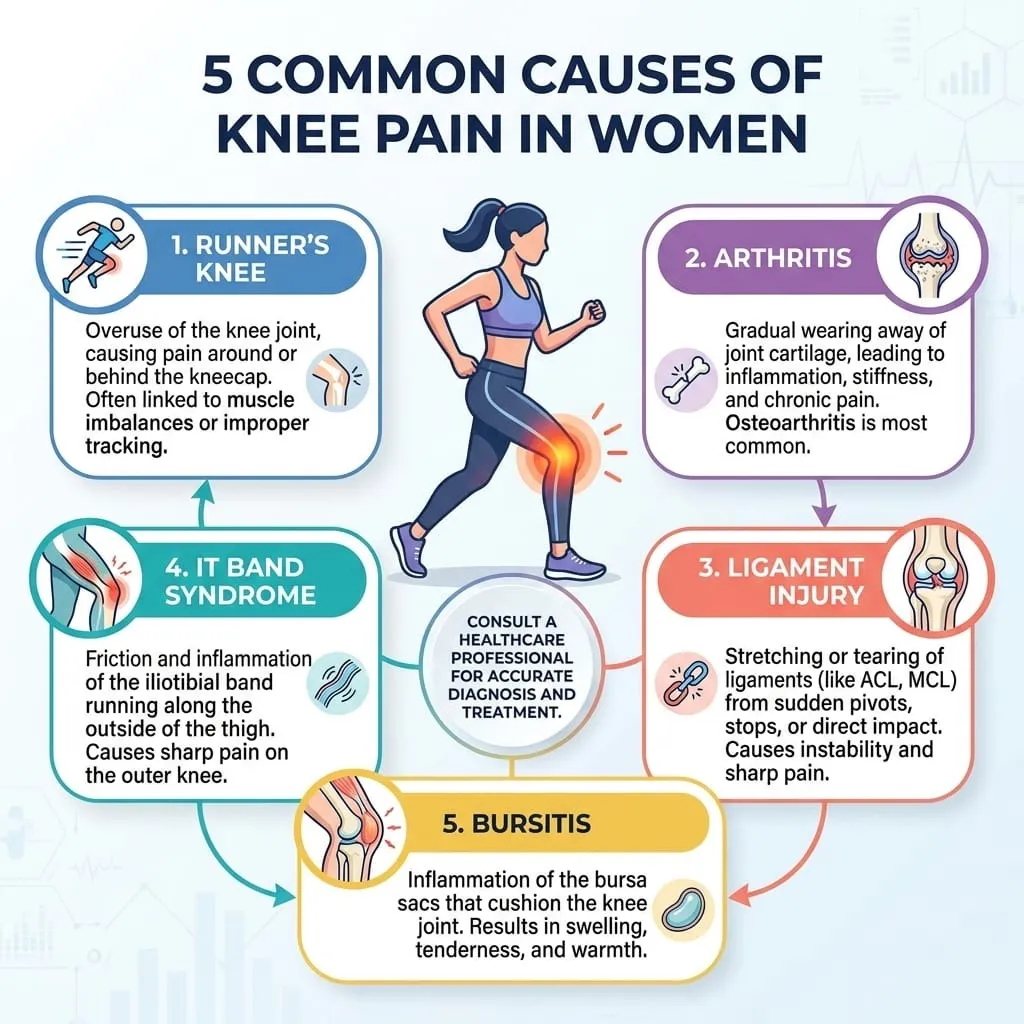 5 Common Causes of Knee Pain in Women Over 40