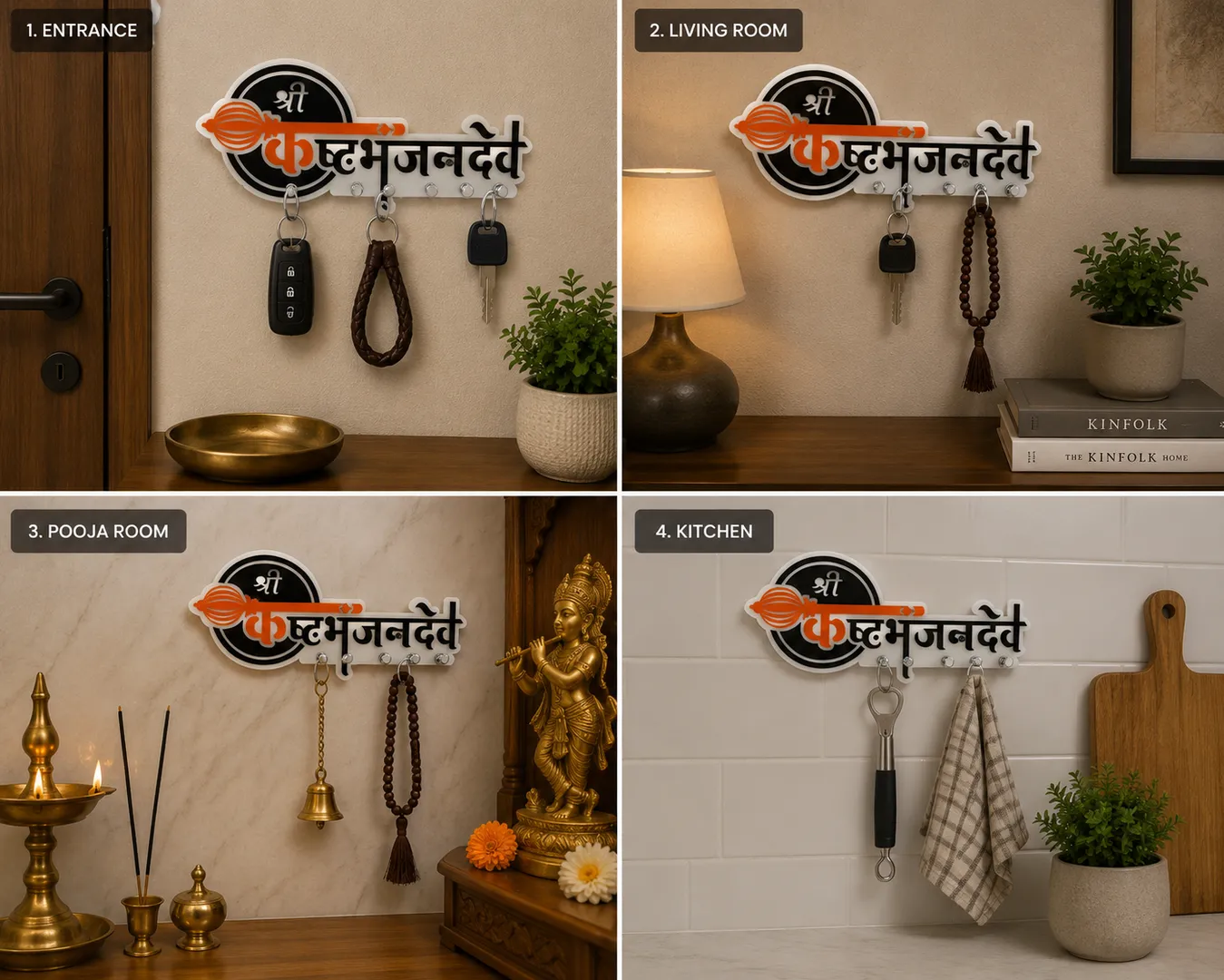 Acrylic Kashtbhanjan key stand