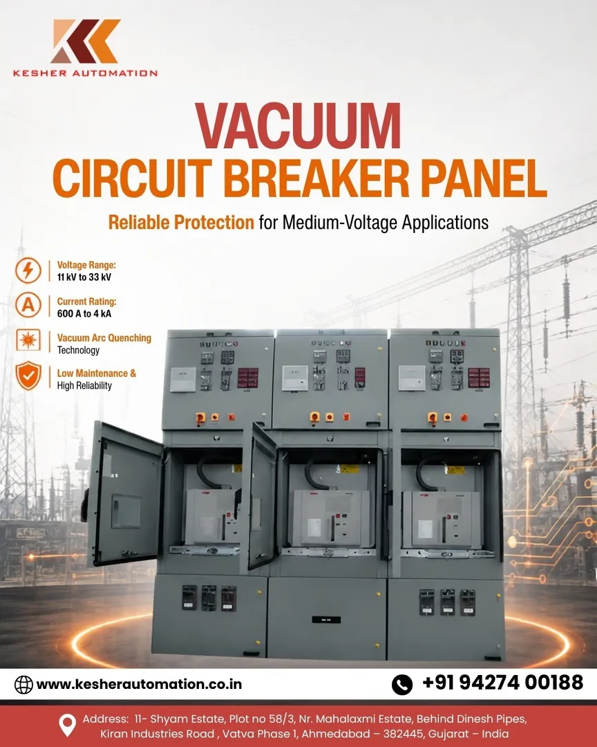 Vacuum Circuit Breaker Panel Manufacturer in Ahmedabad | KESHER AUTOMATION