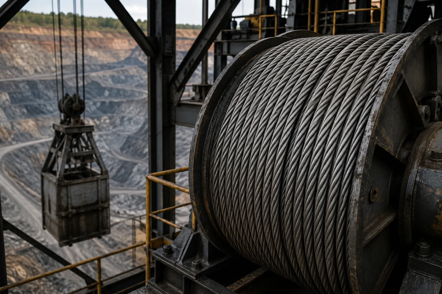 Mining Hoist Wire Rope in Ghaziabad – Designed for Demanding Underground Operations