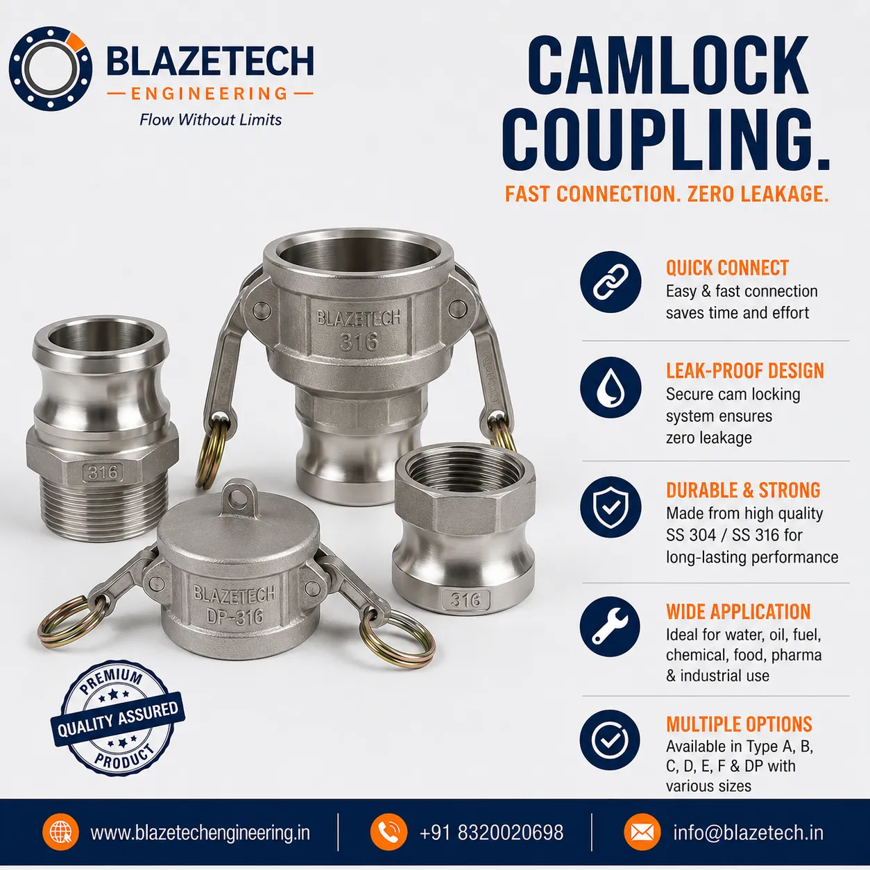 Camlock Coupling Supplier in Dubai.