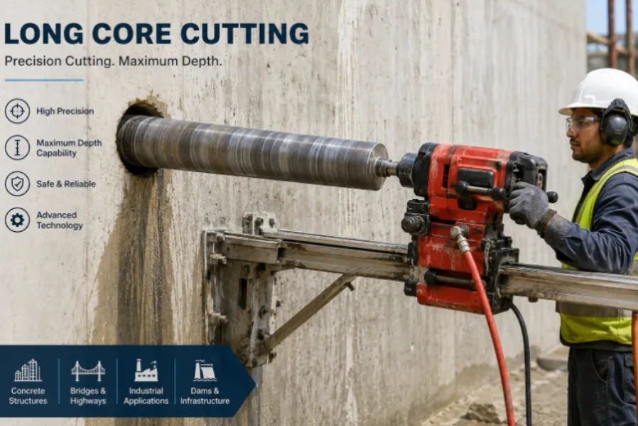 Long Core Cutting: A Precise Solution for Deep Openings in RCC Structures