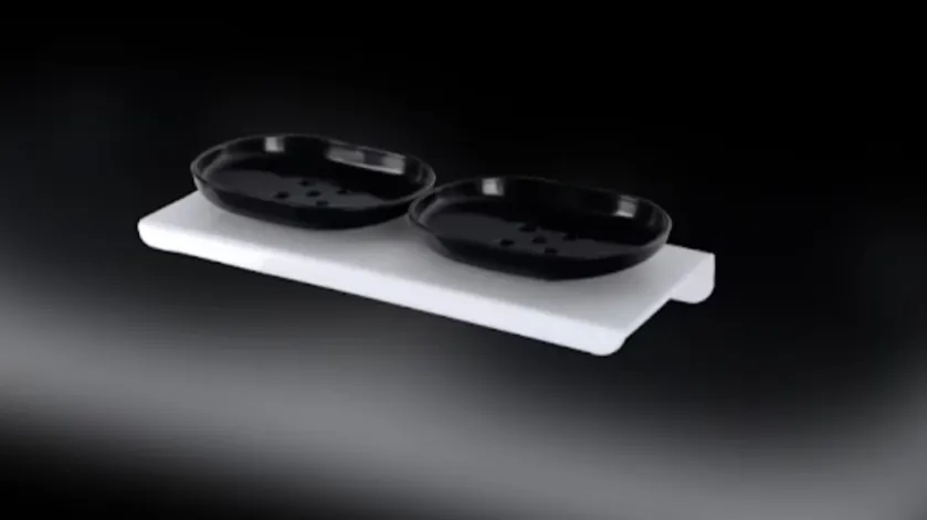 Acrylic Wall Mount Double Soap Dish for a Cleaner and Better Organized Bathroom