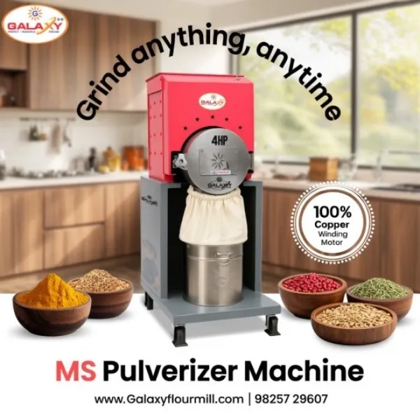 Pulverizer Machine Manufacturer in Shivpuri | Heavy Duty Grinding Machine | Galaxy Food Machinery