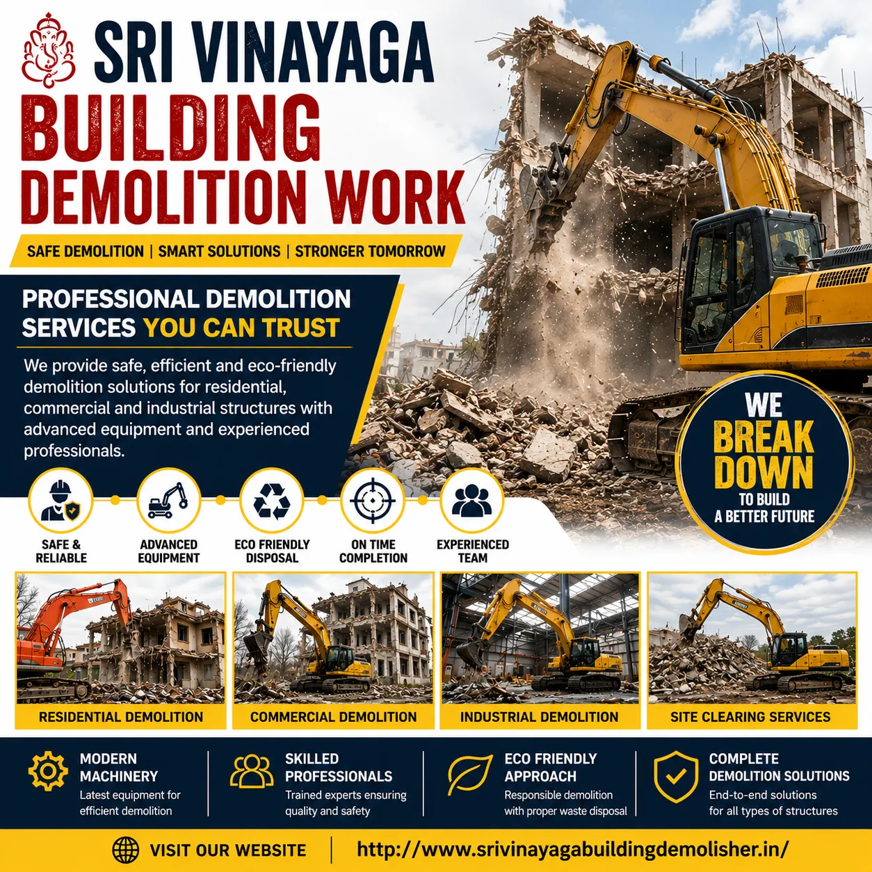 Trusted Demolition Contractors in Coimbatore Complete Building Dismantling & Site Clearance Solution