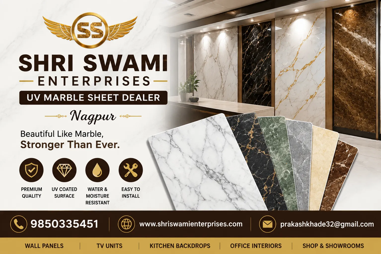 UV Marble Sheet Dealer in Nagpur – Shri Swami Enterprises