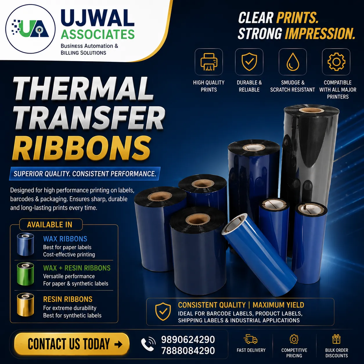 Thermal Transfer Ribbon Supplier in Bhandara
